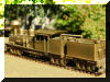 Brass PFM/United Cherry River HO scale HO Shay fireman's rear offset view...
