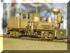 Another lady arrives...Brass PFM/United HO scale HO Benson Log Co. #528 T-Boiler Shay engineer's offset frontal view...