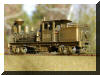 Yes, a forest lady...Brass PFM/United Benson Log Co. HO scale HO Shay, fireman's rear offset view...