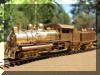 I just know that you can hear the whistle playing a tune off the Feather River Canyon walls... Brass Key Feather River Shay HO scale HO Shay... fireman's frontal offset view...