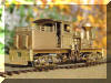 The smells, the sights, the sounds...Brass PFM/United HO scale HO Benson Log Co. #528 T-Boiler Shay engineer's offset rear view...