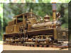 Real sweet...Brass PFM/United Mich-Cal Lumber Co. HO scale HO Shay...  engineer's forward frontal offset view...