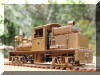 Brass PFM/United Mich-Cal Lumber Co. HO scale HO Shay fireman's rear offset view...