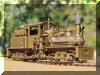 Real sweet...Brass PFM/United Mich-Cal Lumber Co. HO scale HO Shay engineer's forward frontal offset view...
