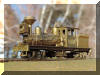 You know she looks good...Brass PFM/United Benson Log Co. HO scale HOn3 Shay, fireman's forward frontal offset view...