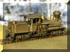The look of a Cowichan Shay...Brass PFM/United Cowichan R.R. HO scale HOn3 Shay, engineer's rear offset view...