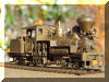 Yes... there is something about that Cowichan Shay... Brass PFM/United Cowichan R.R. HO scale HOn3 Shay, engineer's forward frontal offset view...