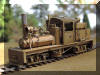 Real sweet...Brass PFM/United Mich-Cal Lumber Co. HO scale HOn3 Shay... fireman's frontal offset view...