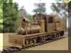 Real sweet...Brass PFM/United Mich-Cal Lumber Co. HO scale HOn3 Shay... fireman's frontal offset view...
