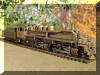 Exquisite brass PFM/United Sumpter Valley HO scale HOn3 2-6-6-2... engineer's forward frontal view...