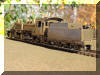 Exquisite brass PFM/United Sumpter Valley HO scale HOn3 2-6-6-2... fireman's rear offset view...