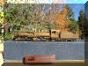 A BEAUTIFUL, brass PFM/United Sumpter Valley HO scale HOn3 2-6-6-2... fireman's side on top of the exquisite box view...