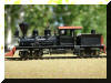 Craig's new brass Precision Scale Co. Class 'A' Shay 22 Ton HO scale HOn3 Shay fireman's side view...