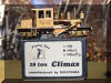 Brass Joe Works/Flying Zoo 18 ton HO scale HOn3 Climax engineer's side view on its box which is in fine shape...