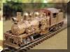 Can you just imagine this little lady painted and running? Ooowee man, that is fine stuff! Brass Westside Model Corporation 2-truck HO scale HO Shay...manufactured in late 1979 by Nakamura-Seimitsu... fireman's frontal offset view...