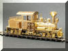 Brass Toma 13T, wood burning with arch bar trucks Shay Kit HO scale HOn30 Shay Kit... completed kit view...