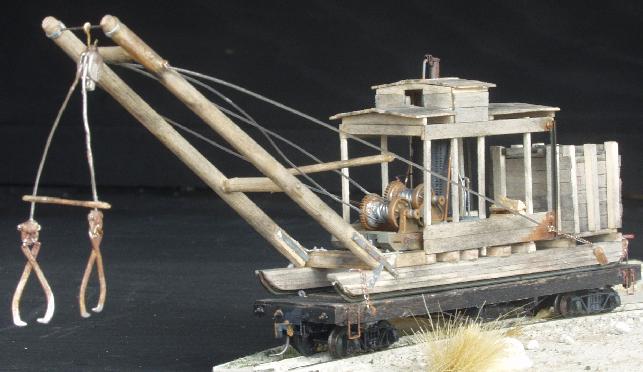 Our Slide Back Load Jammer Log Crane kit is inspired from the prototype which is depicted in photographs from 1929. Owned and operated by the Hallack & Howard Lumber Co. it is modeled from photographs showing it working along Horsethief Creek in the Payette Valley of southwestern Idaho in 1929...